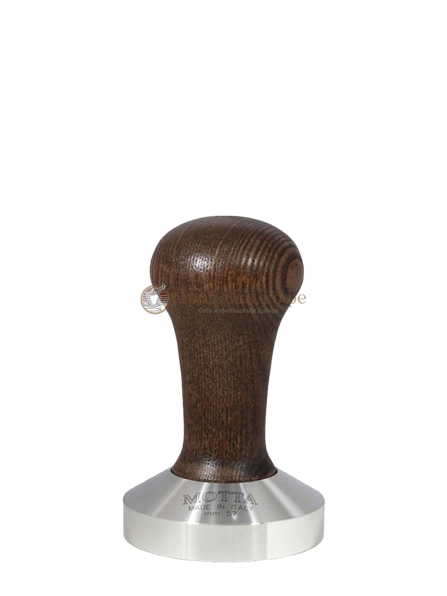 Темпер MOTTA, стальной с деревянной ручкой коричневый, основание 58 мм