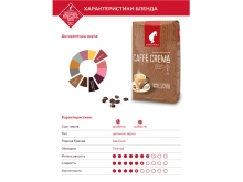 Кофе в зернах Julius Meinl Caffe Crema (Юлиус Майнл Кафе Крема)  1 кг, пакет с клапаном
