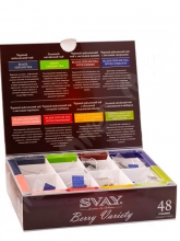 Чай ассорти Svay Berry Variety, упаковка 48 пирамидок (36 шт. по 2,5 г и 12 шт. по 2 г)