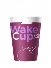 Стакан бумажный однослойный Формация для горячих напитков Wake Me Cup, 300 мл, 50 шт./упак.