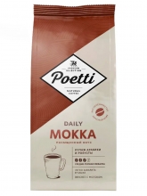 Кофе в зернах Poetti Dayli Mokko  (Поетти Дэйли Мокко)  1 кг, пакет с клапаном